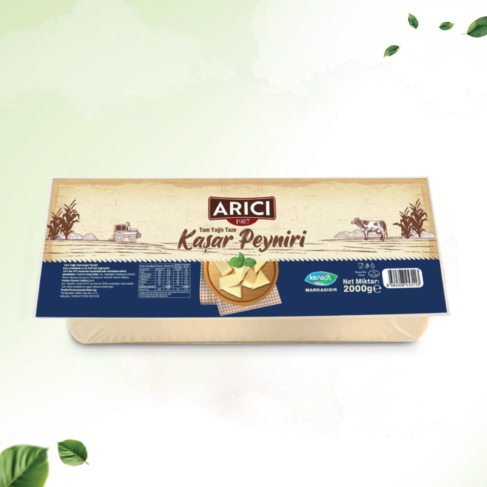   ARICI - Kaşar Peyniri Blok 2000 Gr